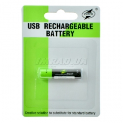 Аккумулятор AAA LiPo 1.5V 400mAh с microUSB