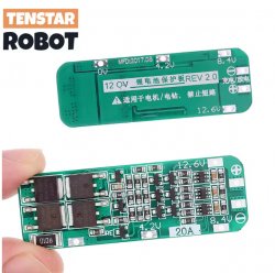 Контроллер заряда/разряда LiIo батарей BMS 3S 20A