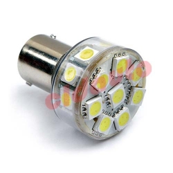 Лампа автомобільна LED-L0930 під цоколь BA15D. 1157 [white] BL2