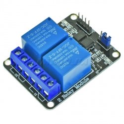 Релейний модуль 5V для Arduino (2 реле з опторозв'язкою)