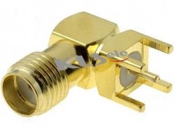 SMA-RJ (L-KLS1-SMA002-B) Разъем SMA угловой на плату (SMA001-R/A). розетка