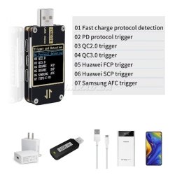 USB тестер напряжения/тока FNB38
