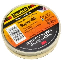 Изолента 3М Scotch Super 88 19мм/20м, черная