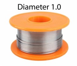 Припій ПОС-40 трубка (Sn40Pb60 + флюс) 1.0 катушка 100гр