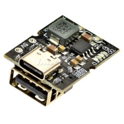 Повышающий DC-DC преобразователь, плата защиты для Li-Io аккумуляторов 5V 2A