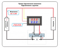 Цифровой вольтамперметр DSN-VC288 (DC 100V 50A)