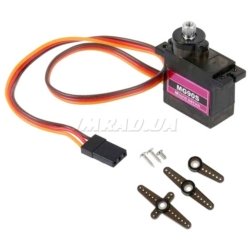 Сервопривод MG90S 9G (360°) метал. редуктор