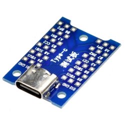 Плата-переходник гнездо USB Type-C на DIP (2.54) 36 pin
