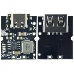Повышающий DC-DC преобразователь, плата защиты для Li-Io аккумуляторов 5V 2A