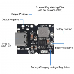 Повышающий DC-DC преобразователь, плата защиты для Li-Io аккумуляторов 5V 2A