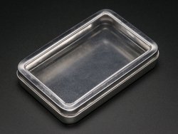 Large Tin With Clear Top Window
