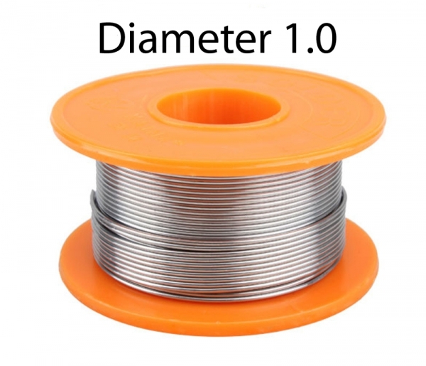 ? Припої ПМП Припій ПОС-40 трубка (Sn40Pb60 + флюс) 1.0 катушка 100гр ...